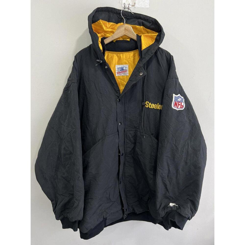 Vintage Starter Pittsburgh Steelers Hooded Jacket nfl xxl